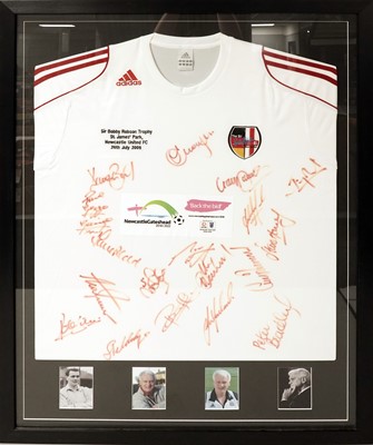 Lot 459 - A Sir Bobby Robson Trophy Match 2009 signed shirt