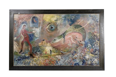 Lot 195 - Antoni Sulek - The butler's dream | oil on board