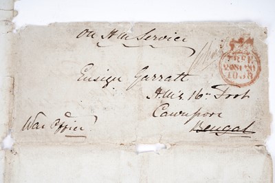 Lot 243 - ﻿﻿A 19th Century military document signed by Queen Victoria and Baron Glenelg
