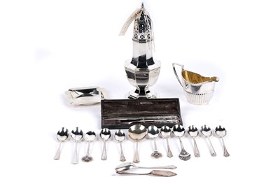 Lot 276 - A selection of silver tableware and cutlery