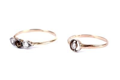 Lot 25 - Two diamond rings