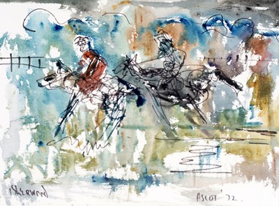 Lot 172 - Attributed to James Lawrence Isherwood - Ascot '72 | mixed media