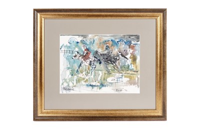 Lot 172 - Attributed to James Lawrence Isherwood - Ascot '72 | mixed media