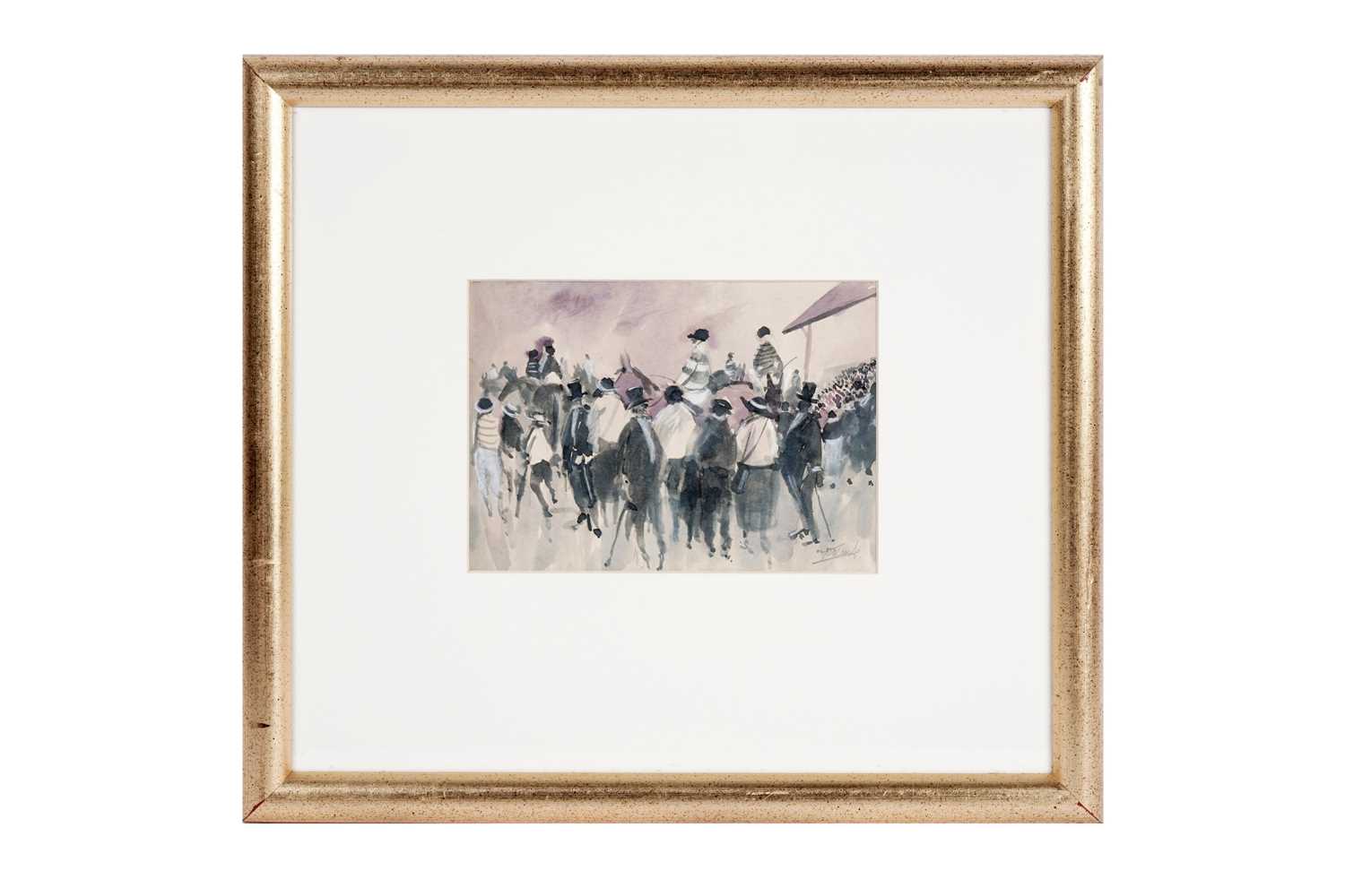 Lot 173 - *. Taylor - The parade ring | watercolour