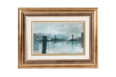 Lot 225 - Style of Pierre Adolphe Valette - Northern industrial scene at dusk | oil on board