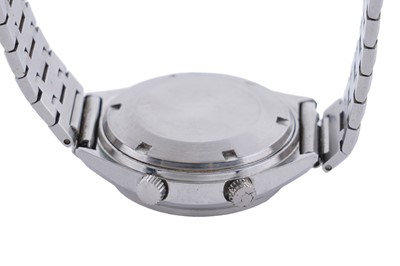Lot 498 - Rotary Alarm: a stainless steel cased automatic wristwatch