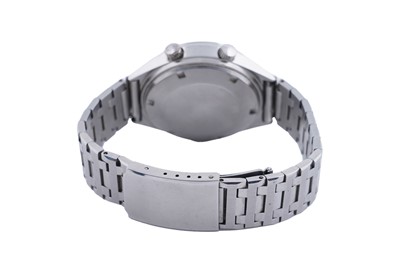 Lot 498 - Rotary Alarm: a stainless steel cased automatic wristwatch