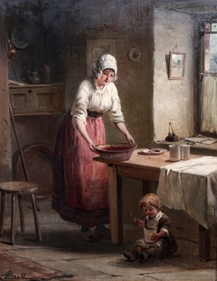 Lot 997 - Alexander Rosell - Making Raspberry Jam | oil