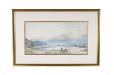 Lot 974 - Thomas Miles Richardson Jnr - Loch Tay Ben Lawers in the Distance | watercolour