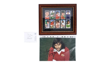 Lot 448 - George Best signed memorabilia