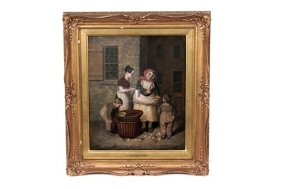 Lot 994 - John Pairman - Oyster Shucking | oil