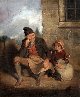 Lot 995 - John Pairman - Reading Aloud | oil