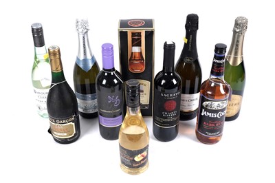 Lot 446 - A selection of wine and spirits