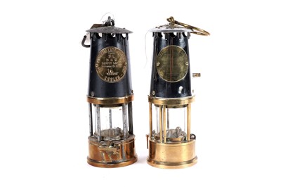 Lot 357 - An Eccles type 6RS deputy's relighter miner's lamp; and one other