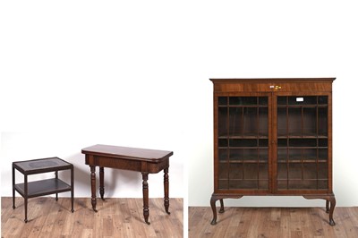 Lot 48 - Two tables; and a bookcase