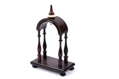 Lot 200 - A Victorian rosewood pocket watch stand