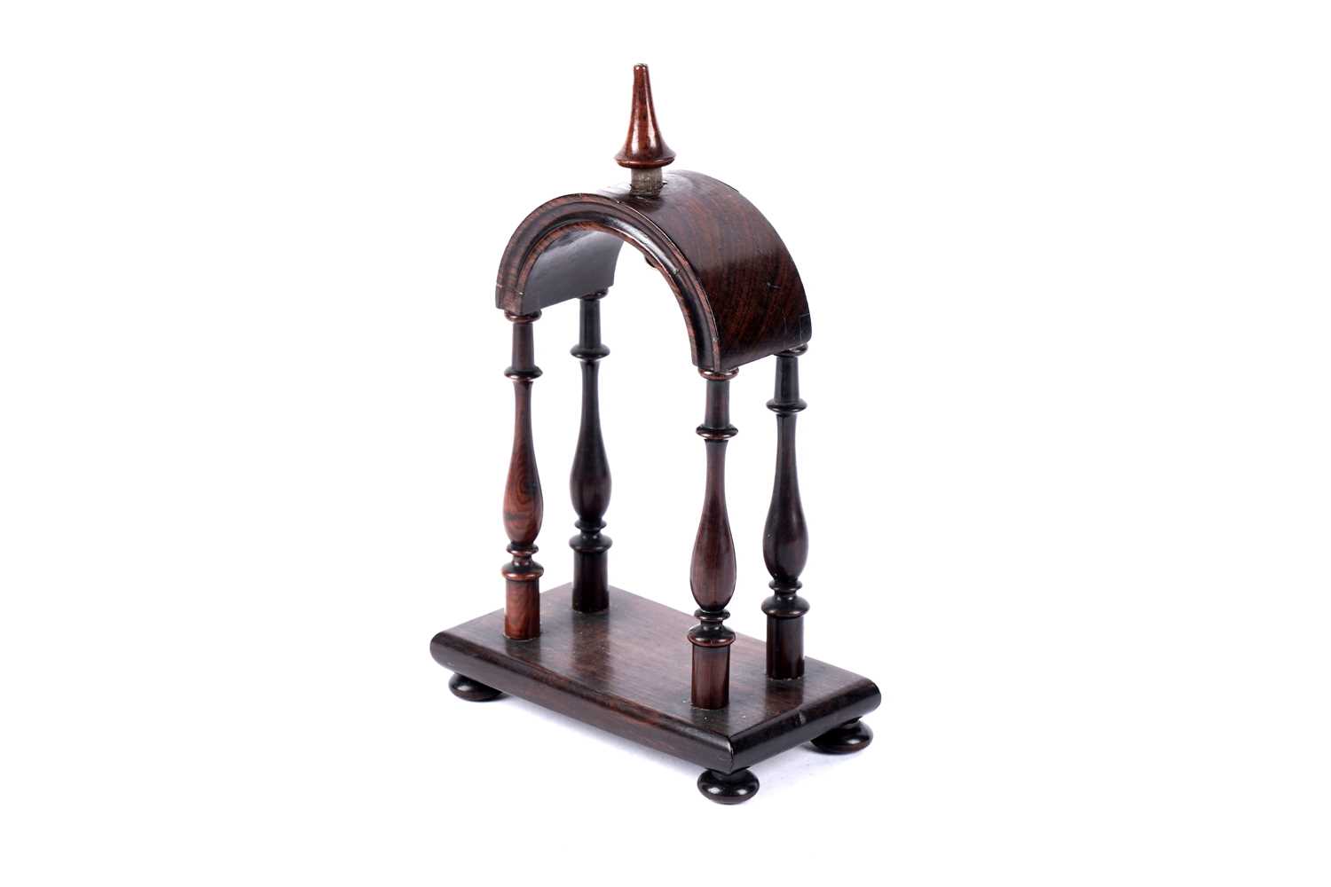 Lot 200 - A Victorian rosewood pocket watch stand