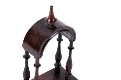 Lot 200 - A Victorian rosewood pocket watch stand