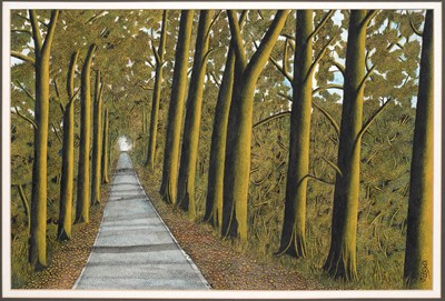 Lot 588 - James Lloyd – Forest Walk | mixed media