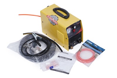 Lot 481 - A SUSEMSE Cut-50 plasma cutter; and a Mega Maxx plasma cutting table