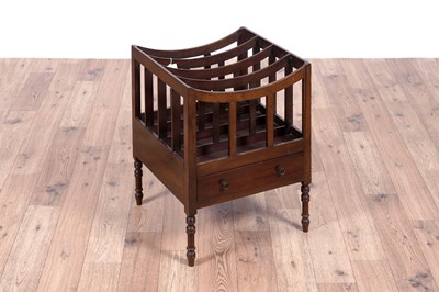 Lot 44 - A Regency mahogany canterbury