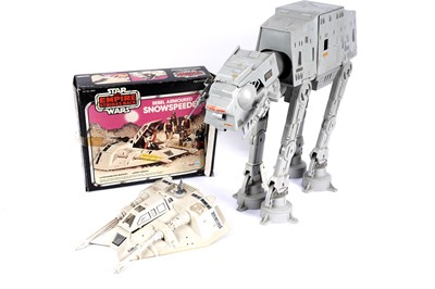 Lot 157 - A Palitoy Star Wars Rebel Armoured Snowspeeder; and a Kenner AT AT Walker