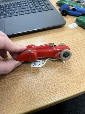 Lot 88 - A collection of unboxed Dinky Toys race cars