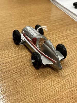 Lot 88 - A collection of unboxed Dinky Toys race cars