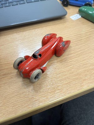 Lot 88 - A collection of unboxed Dinky Toys race cars