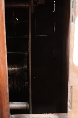 Lot 165 - W. Potts & Sons, Leeds: a Victorian mahogany single fusee wall timepiece