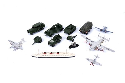 Lot 95 - A collection of Dinky mainly military interest toys