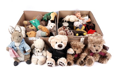 Lot 195 - A collection of stuffed animals makers including: Merrythought, Farnell and others