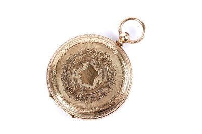 Lot 75 - A 19th Century gold cased open faced pocket watch