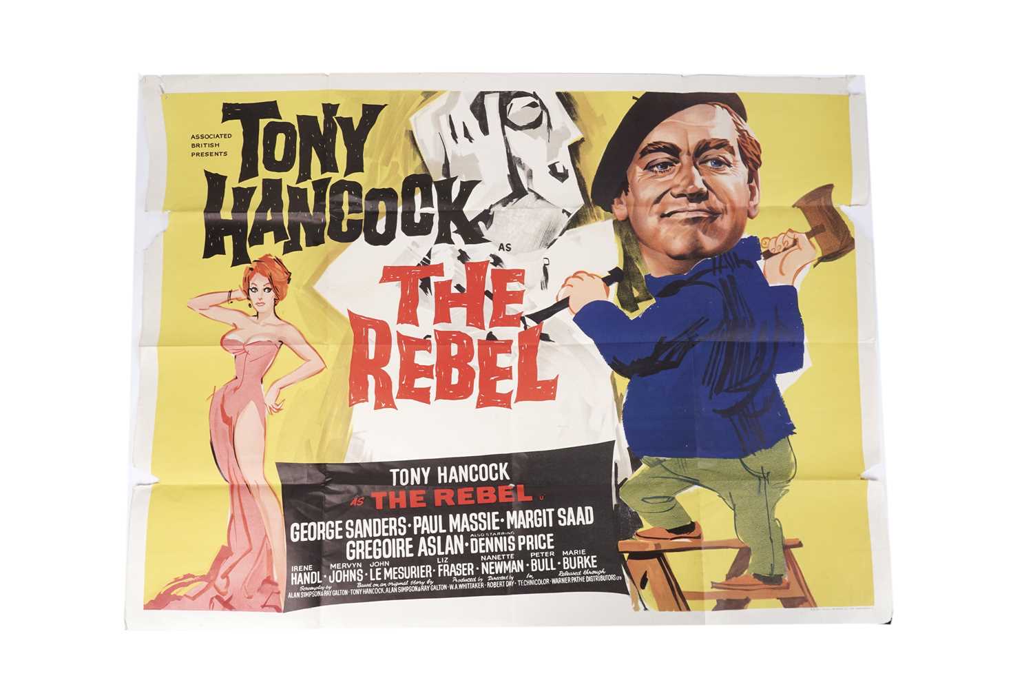 Lot 243 - A Tony Hancock as The Rebel quad poster