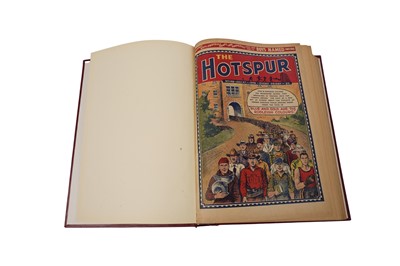 Lot 506 - A bound volume of The Hotspur Comic from 1936