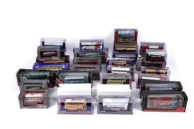 Lot 104 - A collection of Corgi and Exclusive First Editions Diecast model buses