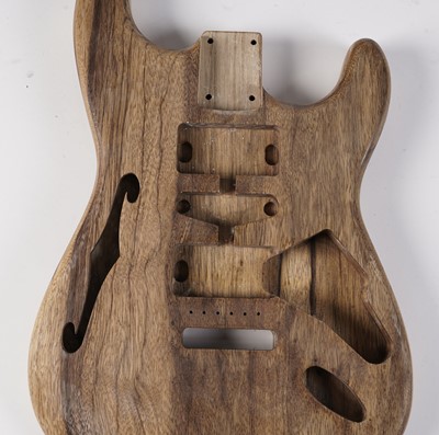 Lot 275 - A loaded S-type guitar body