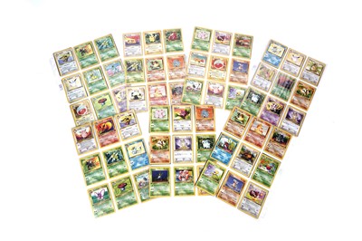 Lot 218 - A collection of first edition and other Jungle set Pokémon cards, including shinies