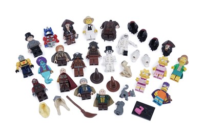 Lot 164 - A selection of LEGO Minifigures and accessories including: Harry Potter and Disney