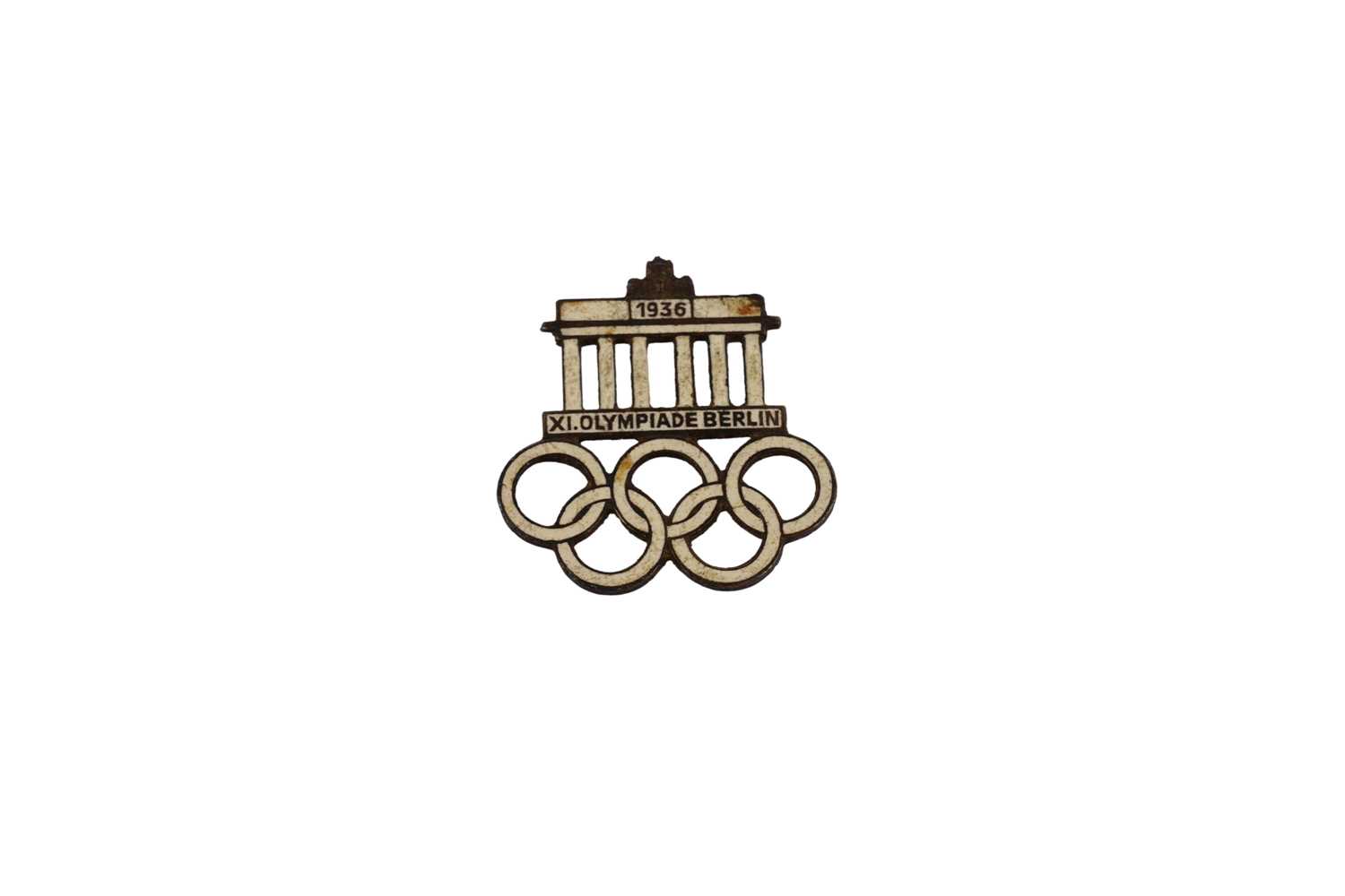 Lot 120 - A 1936 Berlin 11th Olympic Games enamel badge