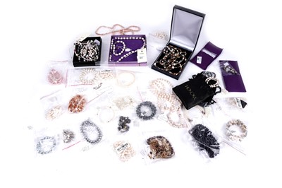 Lot 164 - A selection of cultured pearl jewellery; and other costume jewellery