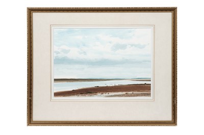 Lot 975 - John Peace - From the Causeway, Holy Island | watercolour