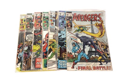 Lot 289 - The Avengers by No's. 71 and 73-78 Marvel Comics