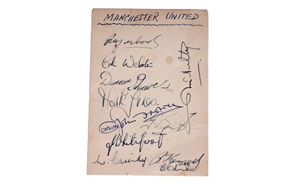 Lot 350 - Busby Babes autographs