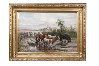 Lot 982 - Joseph Denovan Adam RSA RSW - Off to the Hills | watercolour