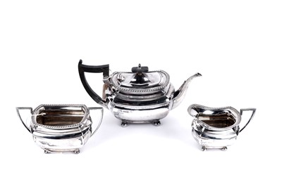 Lot 234 - ﻿﻿A George V silver tea service by Walker & Hall