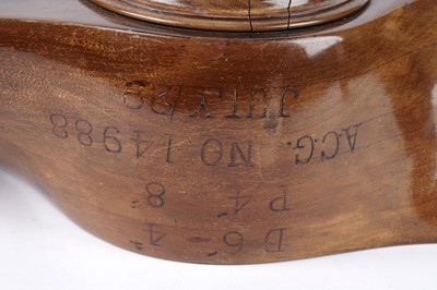 Lot 136 - A 20th Century aeroplane propeller wall timepiece