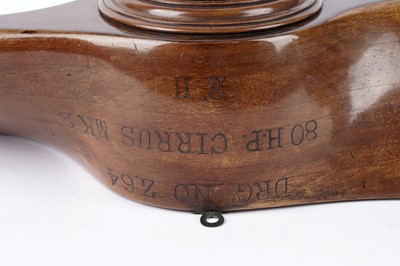 Lot 136 - A 20th Century aeroplane propeller wall timepiece