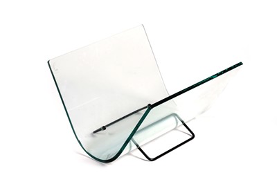 Lot 27 - Fian Italia: a glass magazine rack