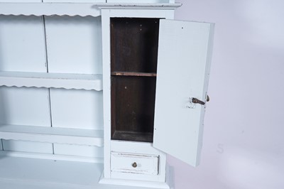 Lot 91 - A vintage painted oak dresser